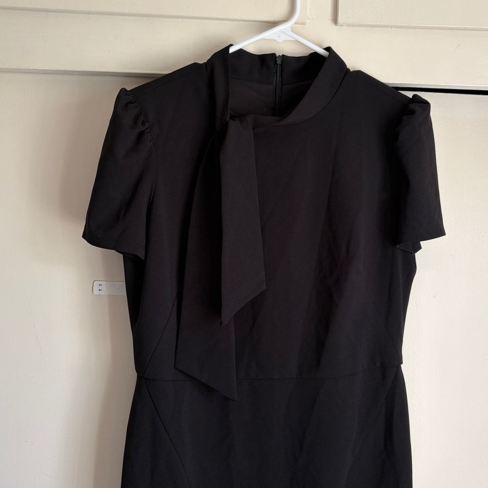 Maggy London Classic Black Midi Dress